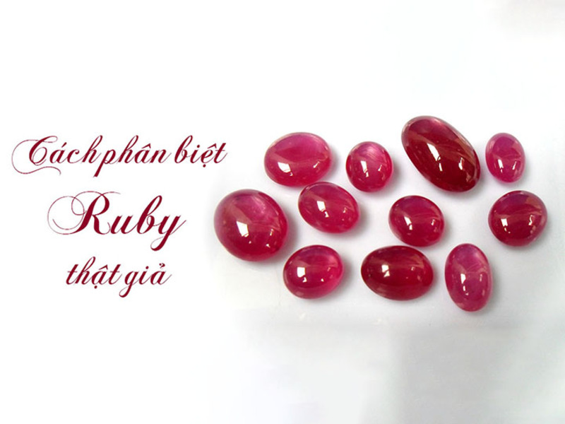 Ruby và các loại đá quý khác được phân biệt dựa vào độ cứng, màu sắc