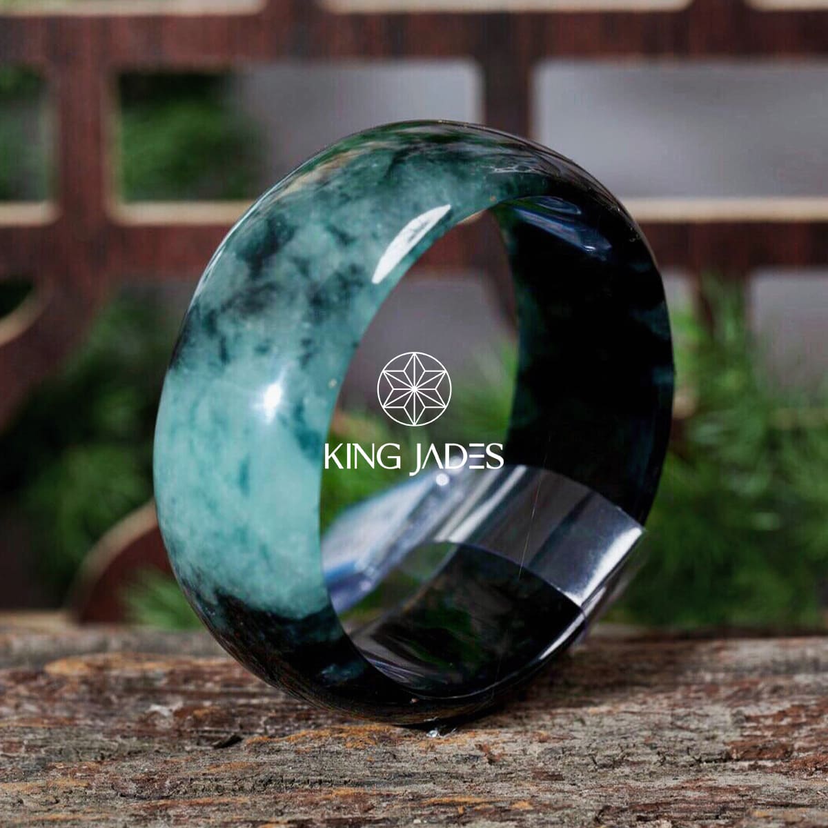 Vòng Bạch Ngọc King Jade 073 - Xanh đen huyền bí